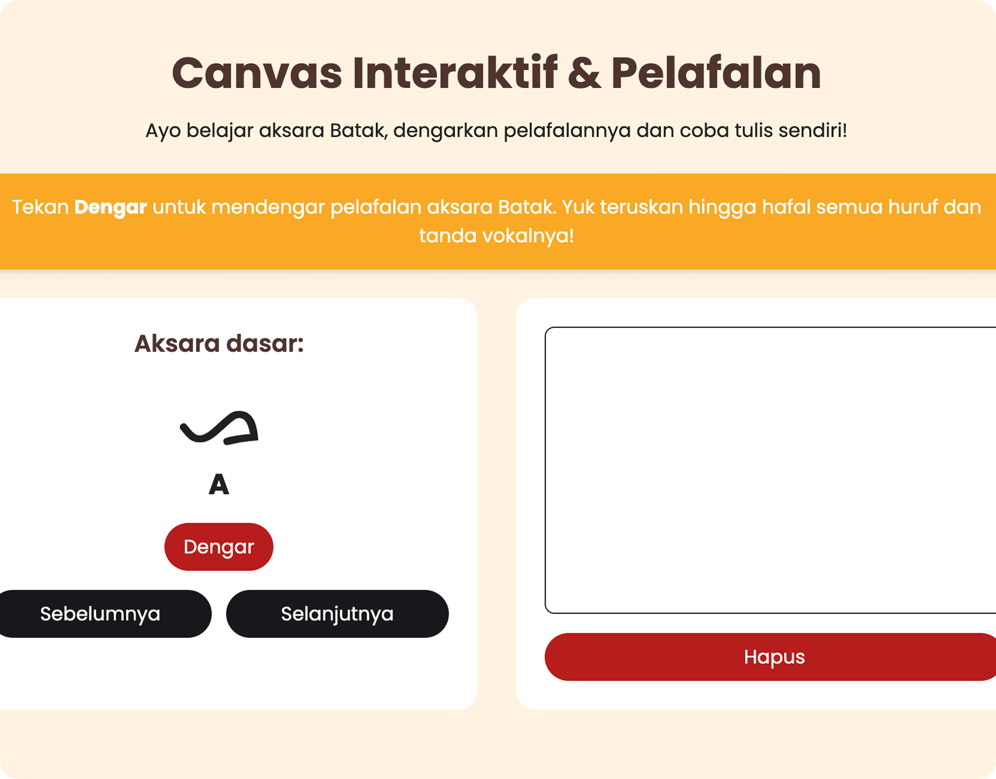 Pelafalan & Canvas